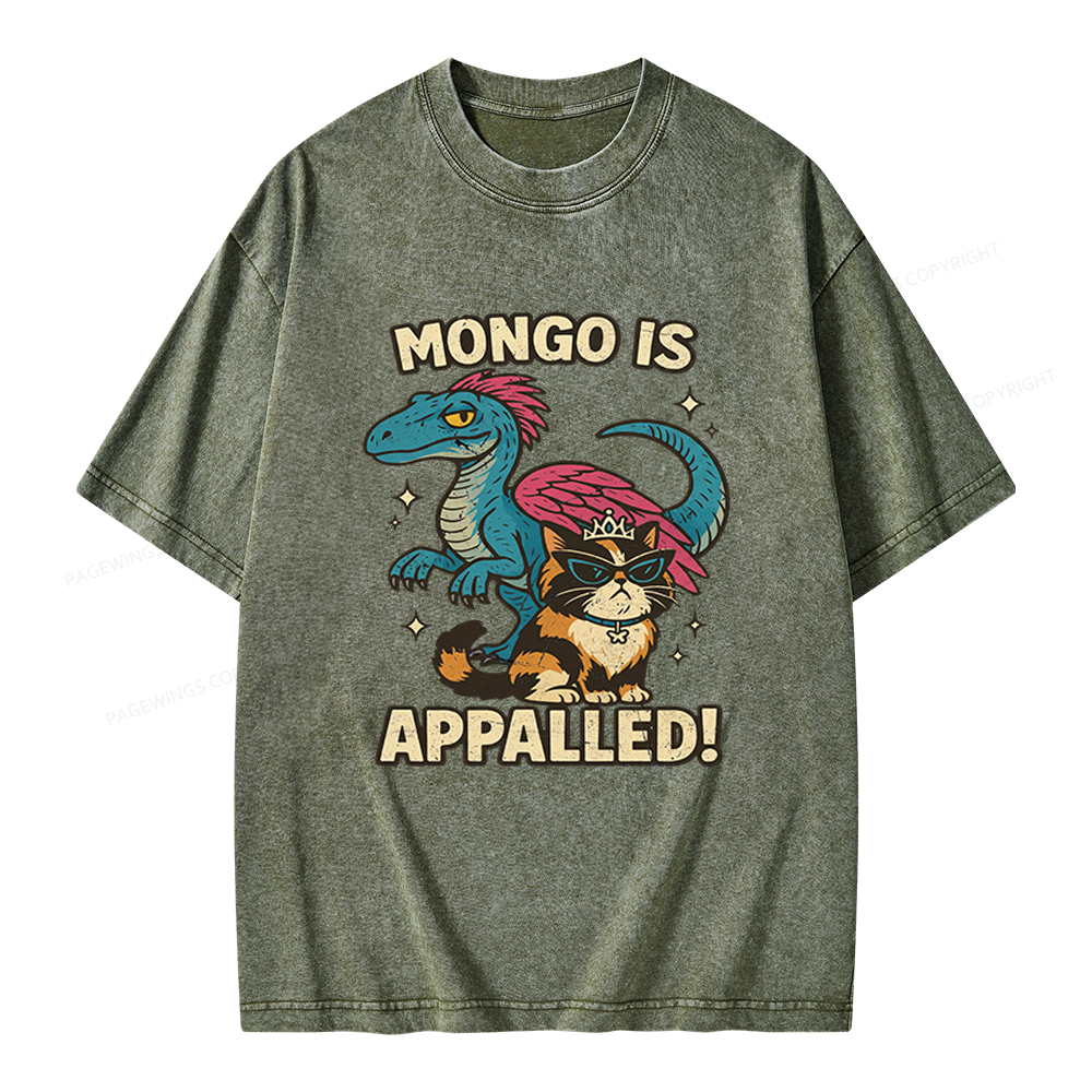 Pagewings Mongo Is Appalled Unisex Washed T-shirt