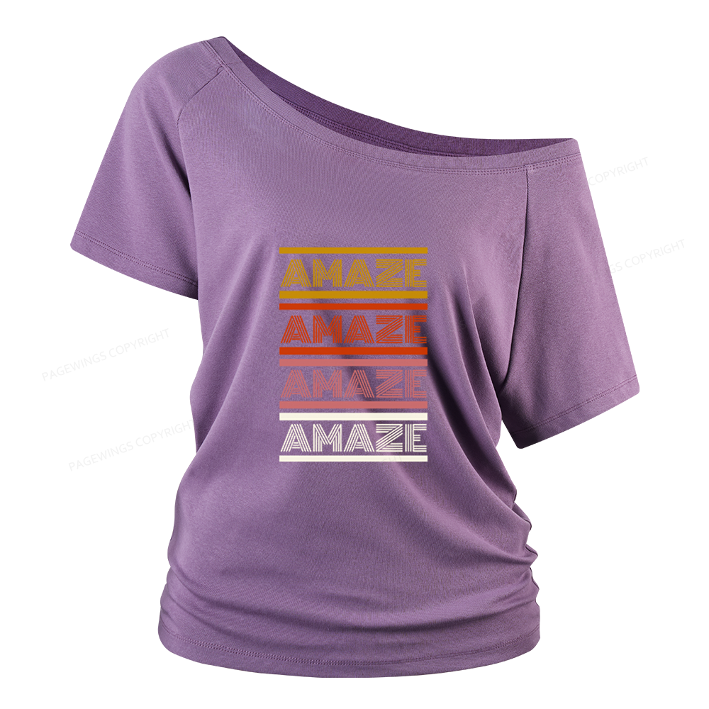 Pagewings Science Fiction Lover Women Off Shoulder T-shirts