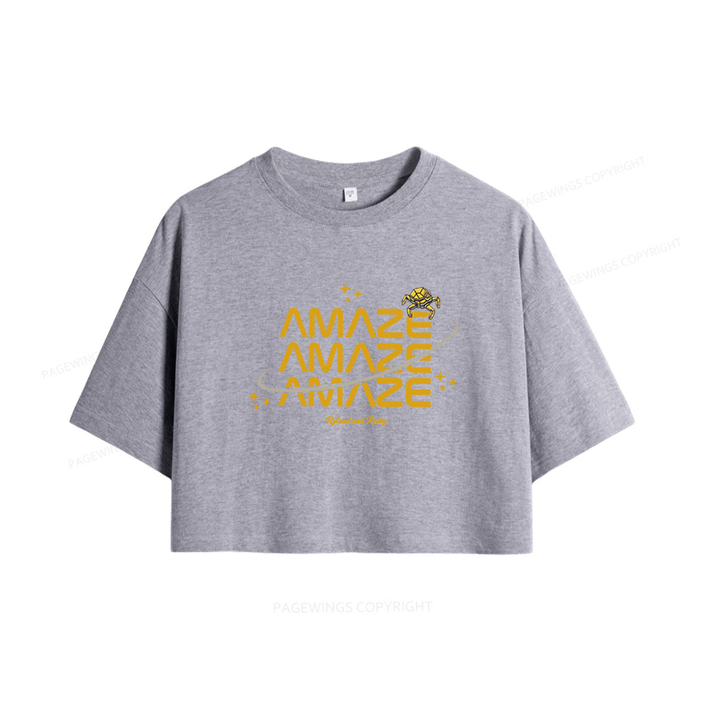 Pagewings Sci-Fi Book Lover Women Crop Tops
