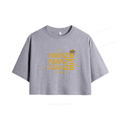 Pagewings Sci-Fi Book Lover Women Crop Tops