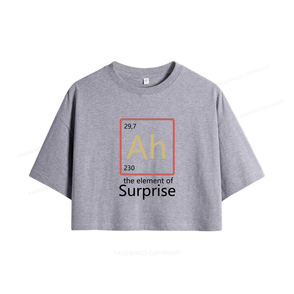 Pagewings The Element of Surprise Women Crop Tops