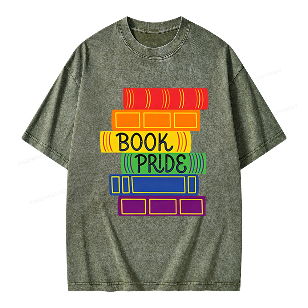 Pagewings Book Pride Unisex Washed T-shirt