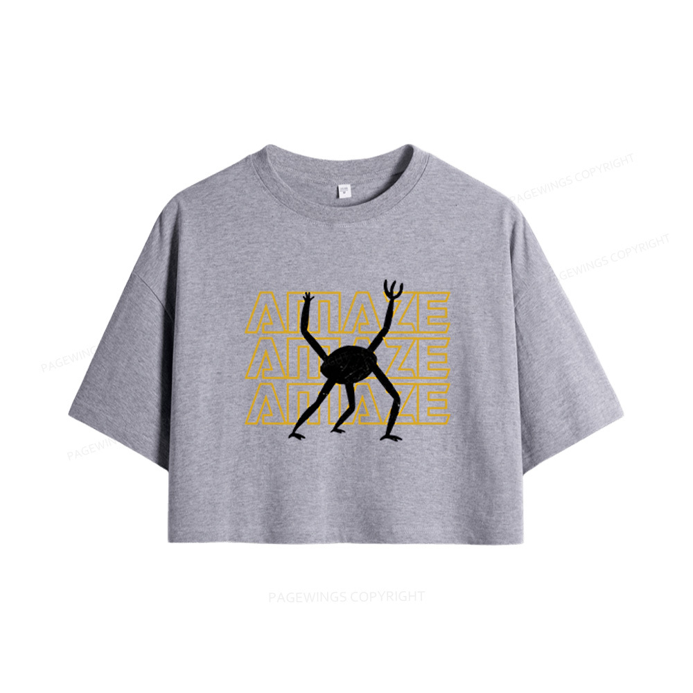 Pagewings Sci-Fi Book Lover Women Crop Tops