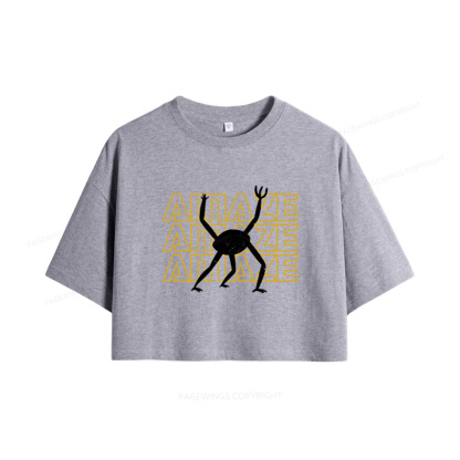 Pagewings Sci-Fi Book Lover Women Crop Tops