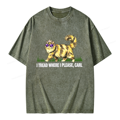 Pagewings Tread Where I Please Unisex Washed T-shirt