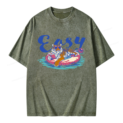 Pagewings Summer Reading Unisex Washed T-shirt
