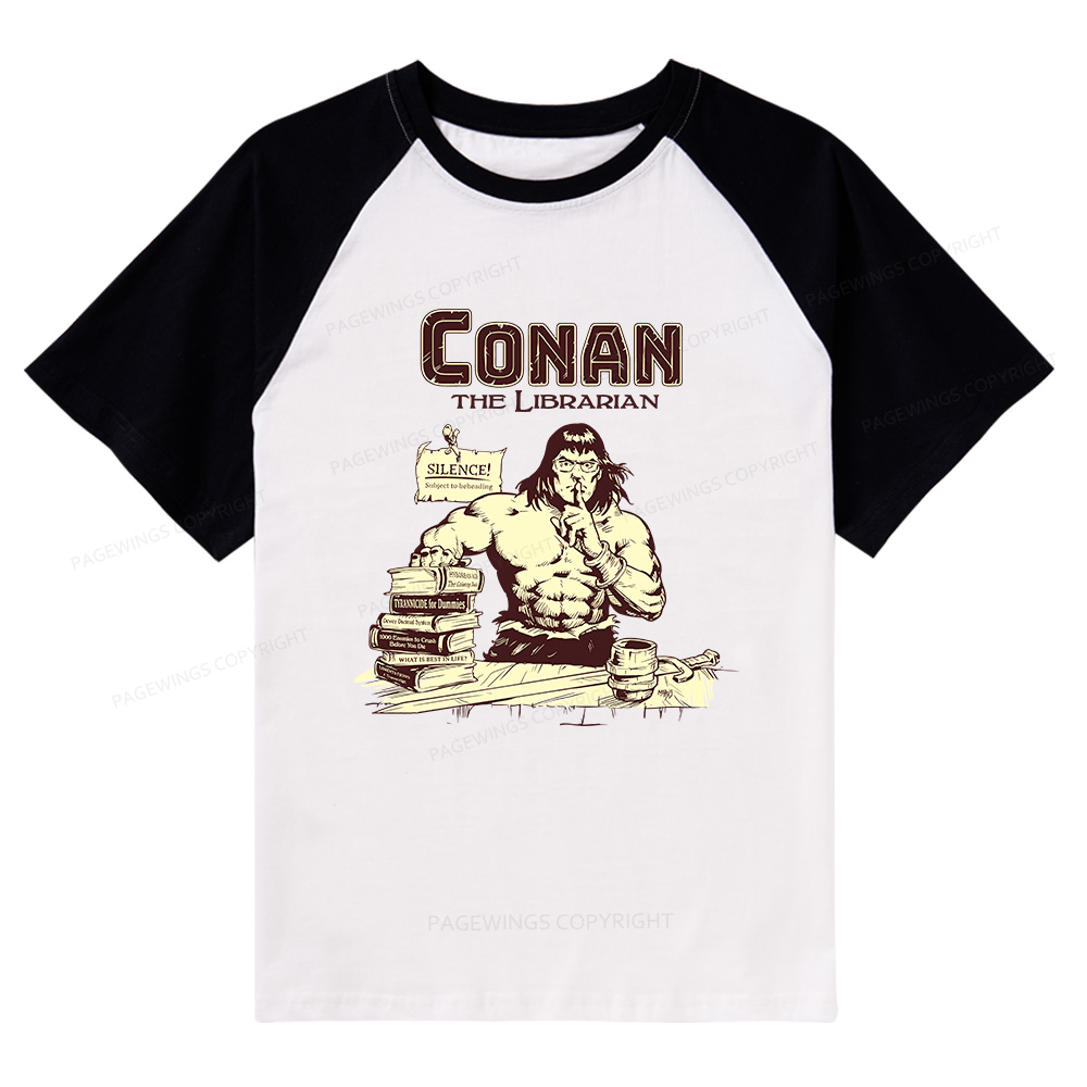 Pagewings Librarian Raglan T-shirt