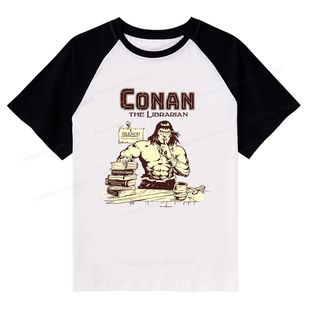 Pagewings Librarian Raglan T-shirt