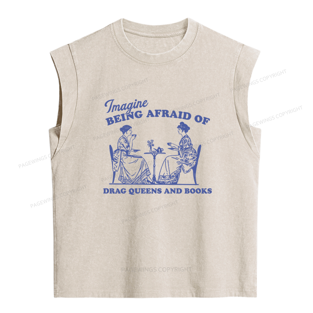 Pagewings Drag Queens Women's Washed Tank Top