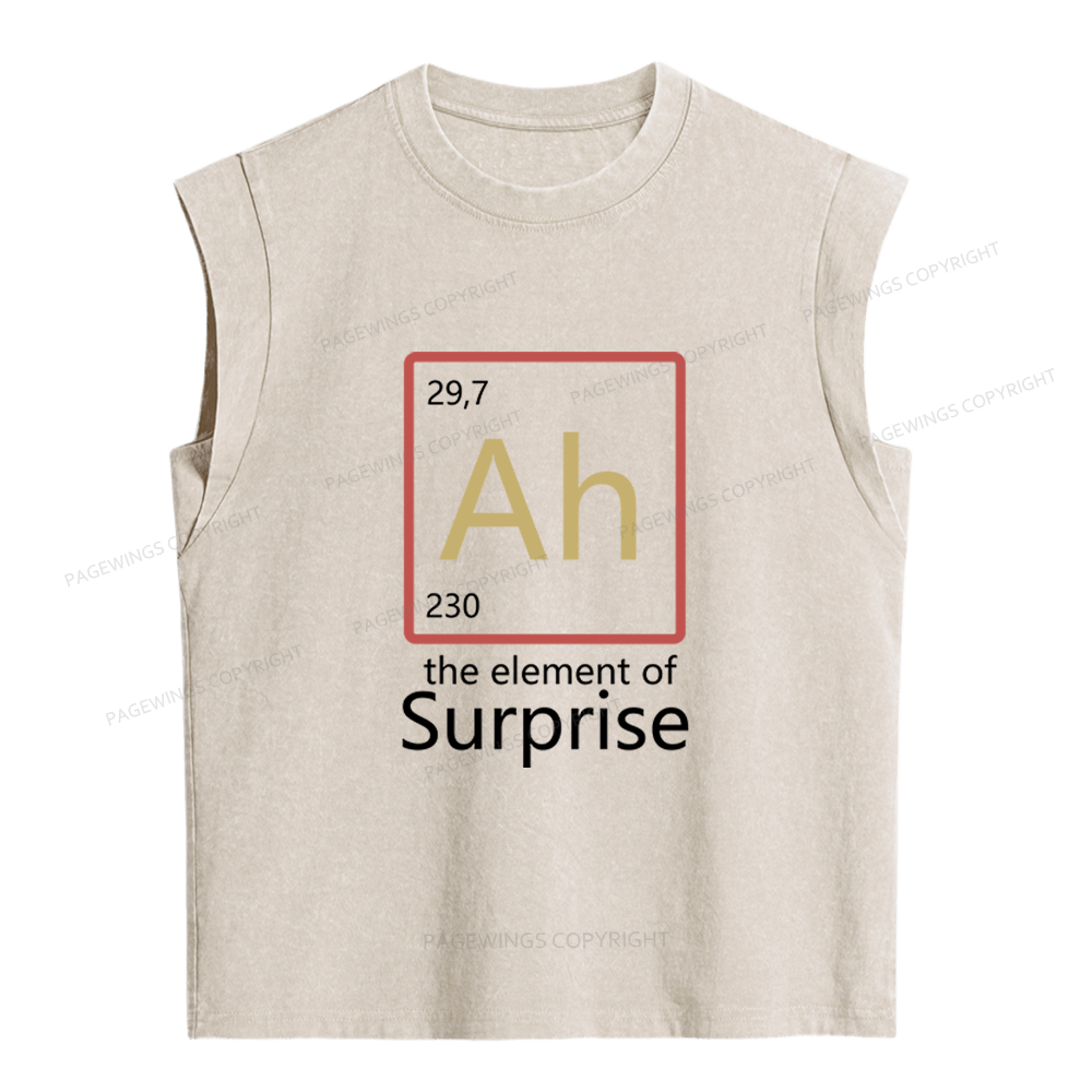 Pagewings The Element of Surprise Women's Washed Tank Top