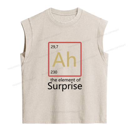 Pagewings The Element of Surprise Women's Washed Tank Top