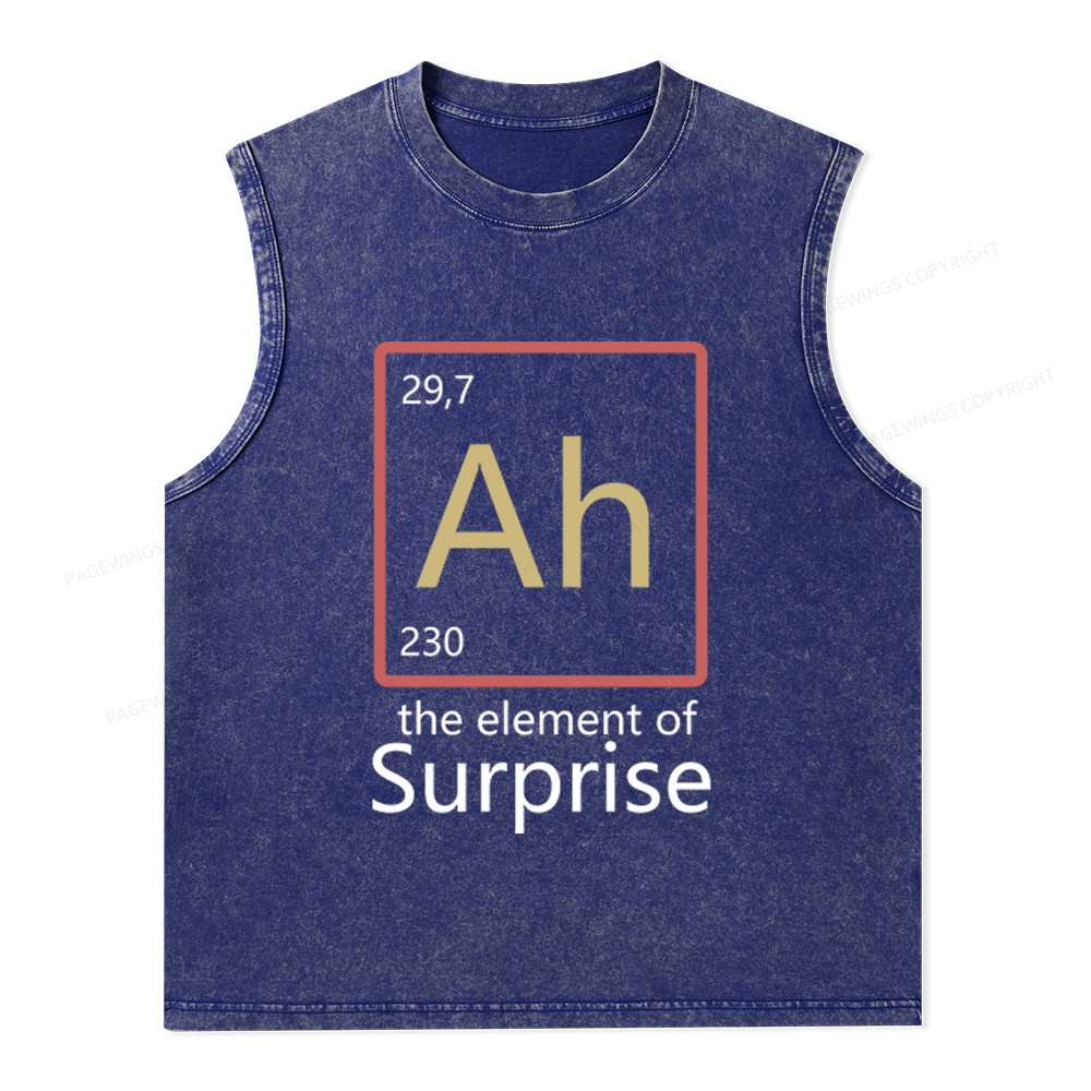 Pagewings The Element of Surprise Unisex Washed Tank Top
