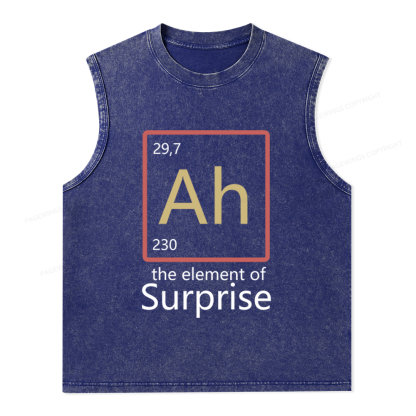 Pagewings The Element of Surprise Unisex Washed Tank Top