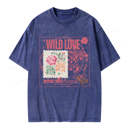 Pagewings Wild Love Unisex Washed T-shirt