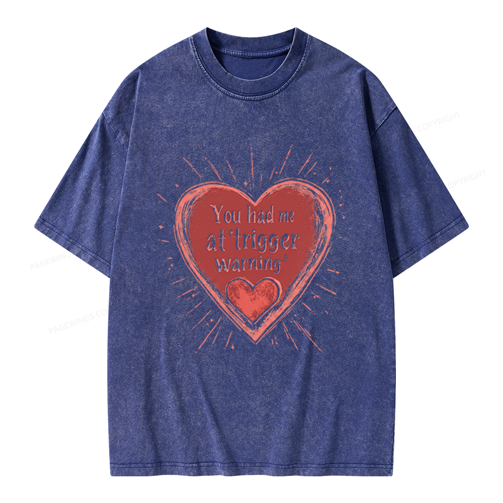 Pagewings Dark Romance Unisex Washed T-shirt