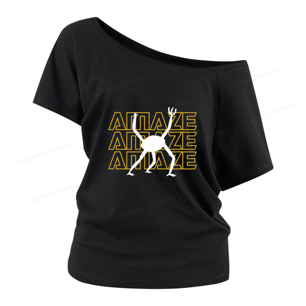 Pagewings Sci-Fi Book Lover Women Off Shoulder T-shirts