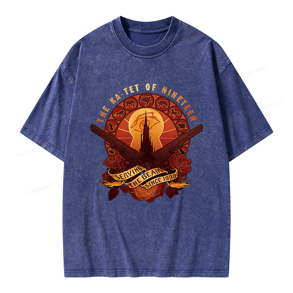 Pagewings Fantasy Novel Lover Bookish Unisex Washed T-shirt