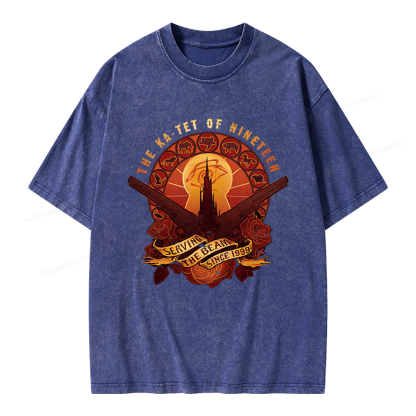 Pagewings Fantasy Novel Lover Bookish Unisex Washed T-shirt