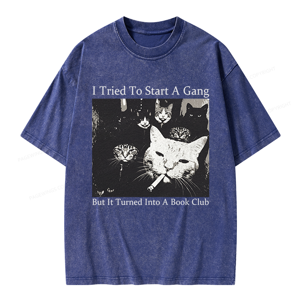 Pagewings Book Club Unisex Washed T-shirt