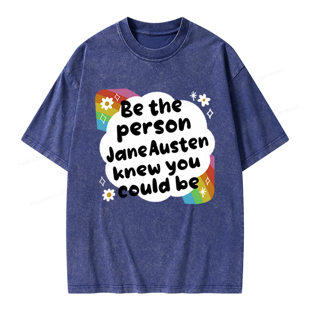 Pagewings Custom Author Name Unisex Washed T-shirt