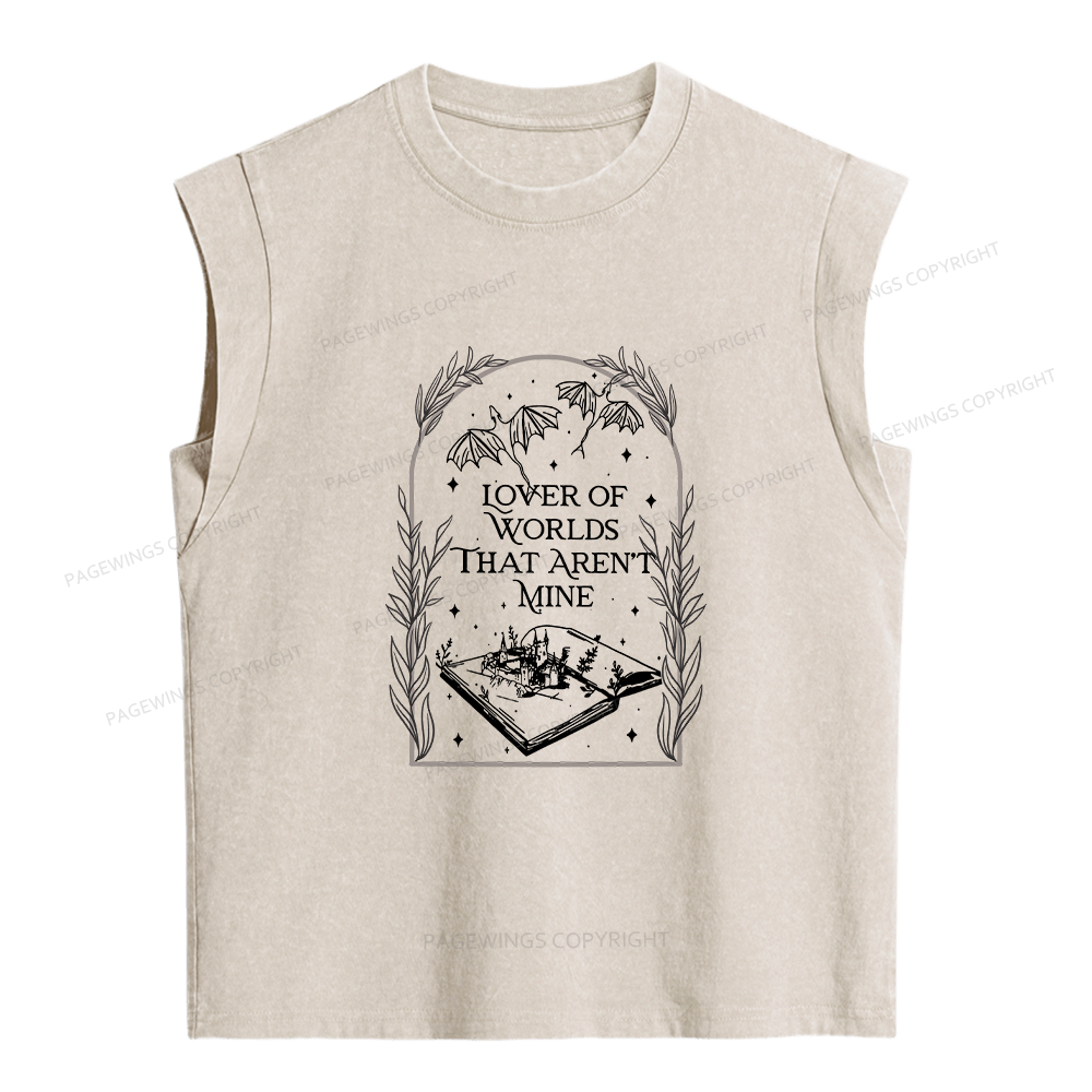 Pagewings Fantasy Reader Women's Washed Tank Top