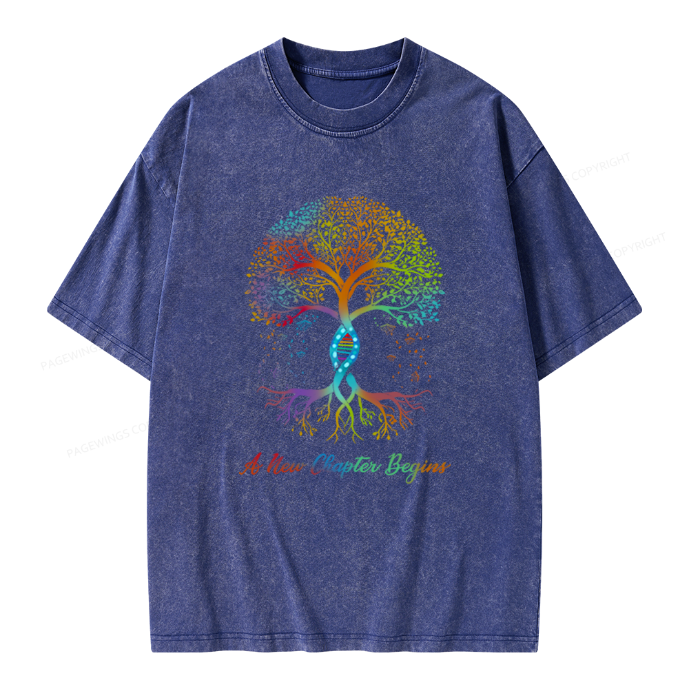 Pagewings A New Chapter Begins Unisex Washed T-shirt