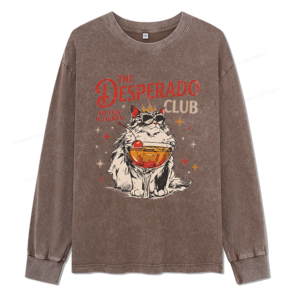 Pagewings Desperado Club Unisex Washed Long Sleeve T-shirt