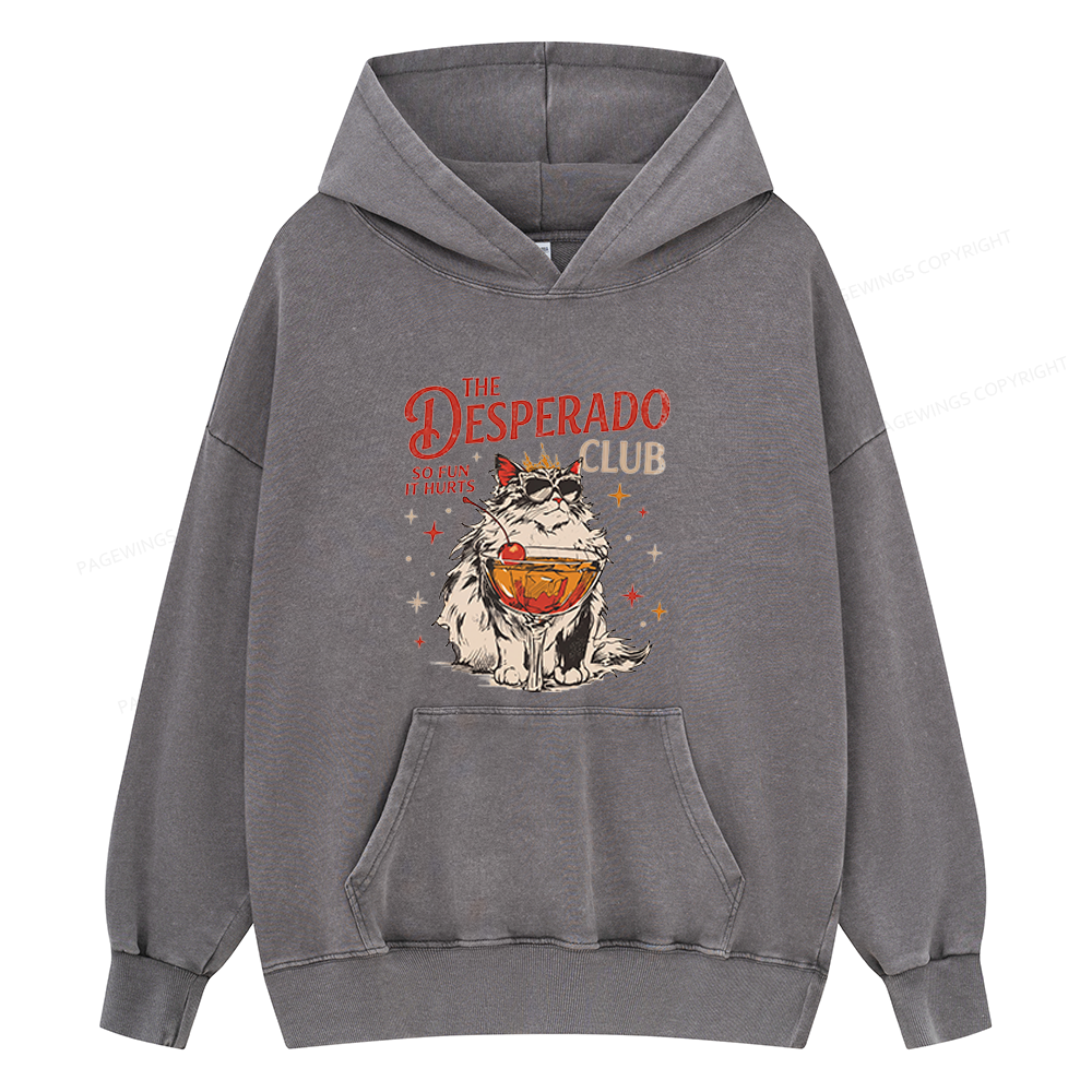 Pagewings Desperado Club Unisex Washed Hoodie