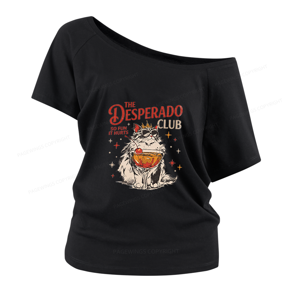 Pagewings Desperado Club Women Off Shoulder T-shirts