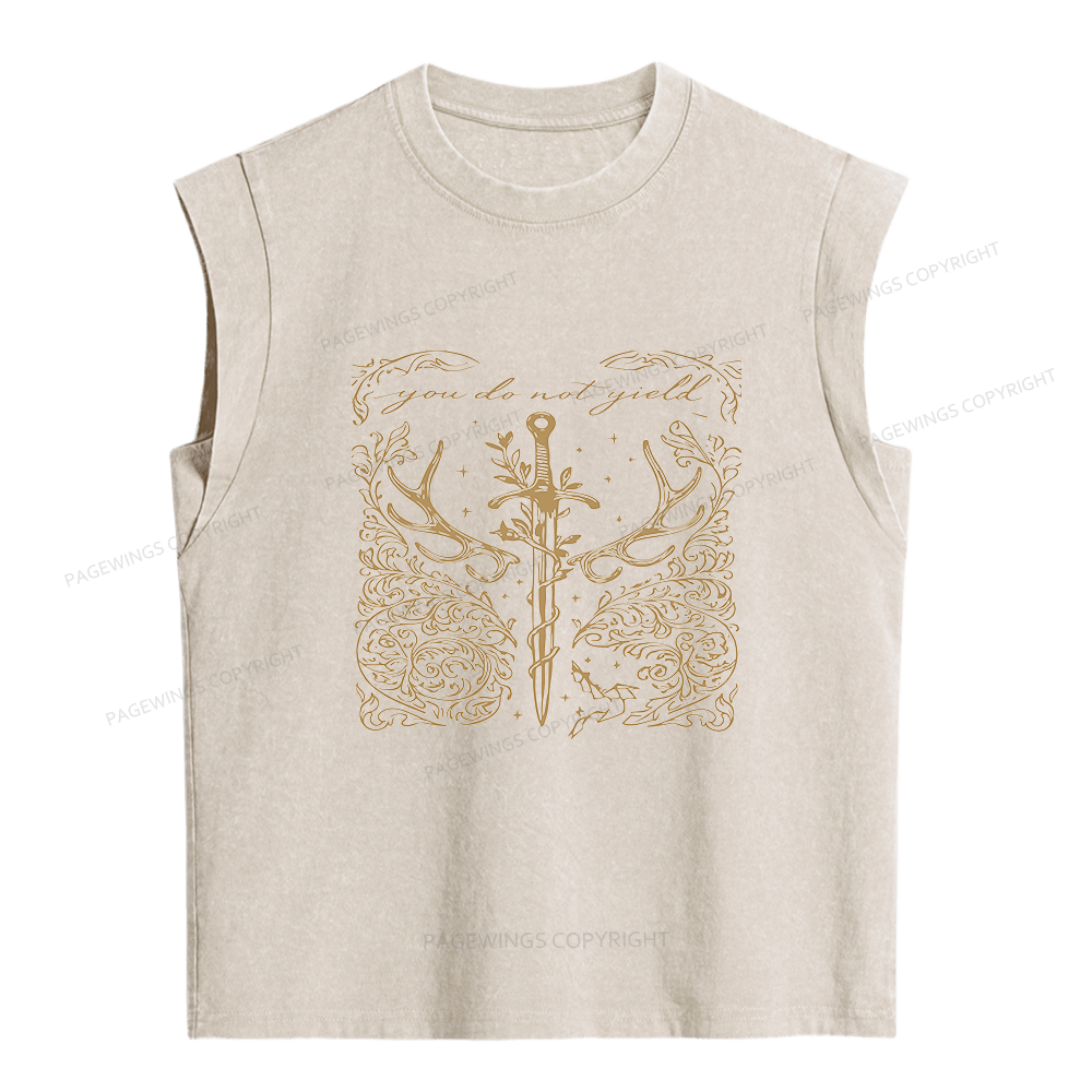 Pagewings You Do Not Yield Women's Washed Tank Top