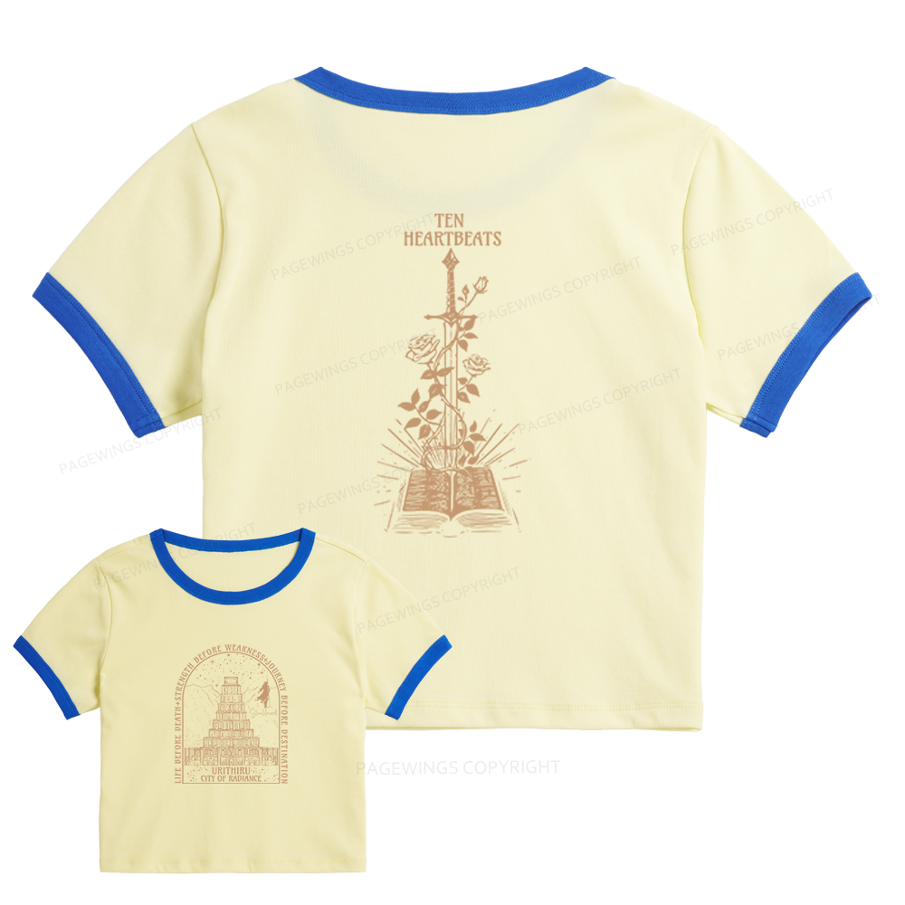 Pagewings Life Before Death Strength Before Weakness Baby Tee Cropped Ringer T-Shirt 