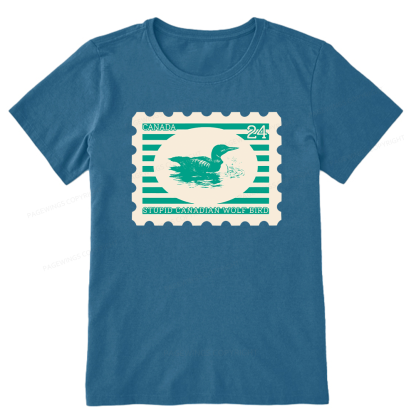 Pagewings Stupid Canadian Wolf Bird Unisex Classic T-shirt