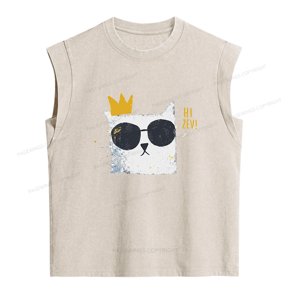 Pagewings Princess Donut Bloom Women's Washed Tank Top