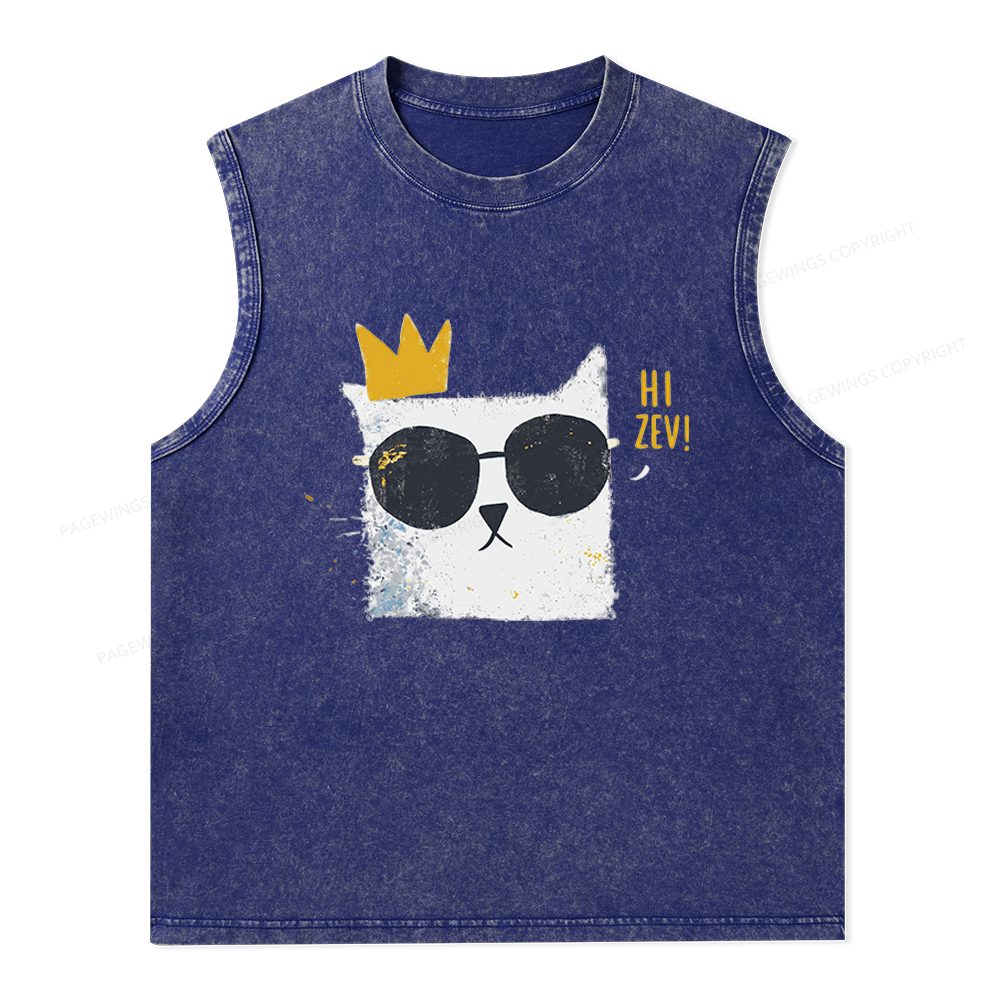 Pagewings Princess Donut Unisex Washed Tank Top