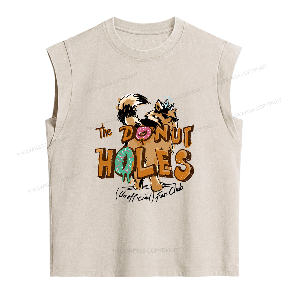 Pagewings Donut Holes Women's Washed Tank Top