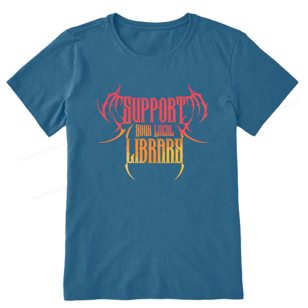 Pagewings Support Your Local Library Unisex Classic T-shirt