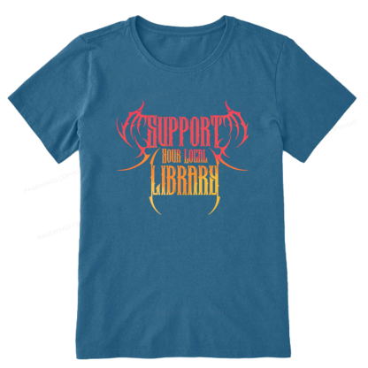 Pagewings Support Your Local Library Unisex Classic T-shirt