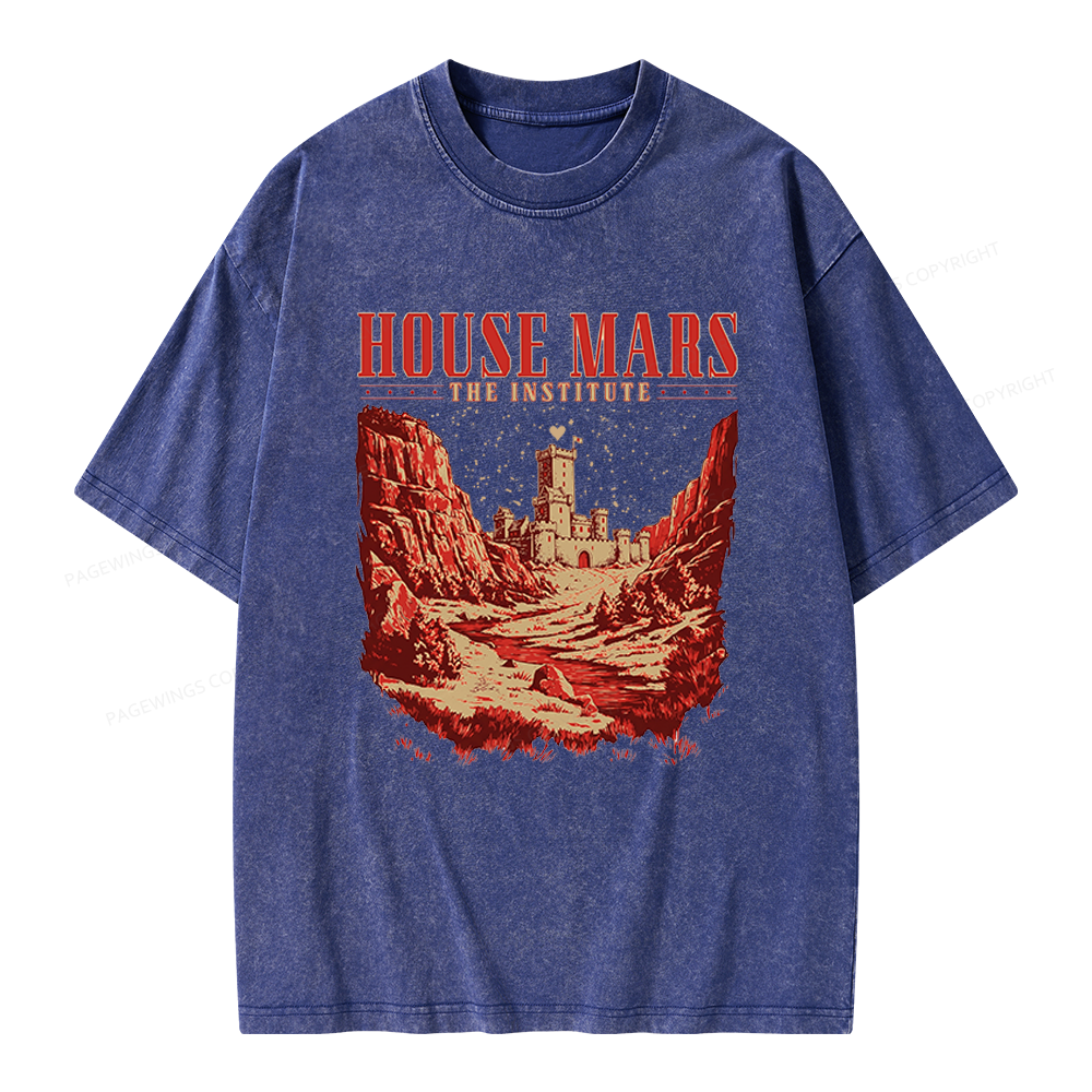 Pagewings House Mars Unisex Washed T-shirt