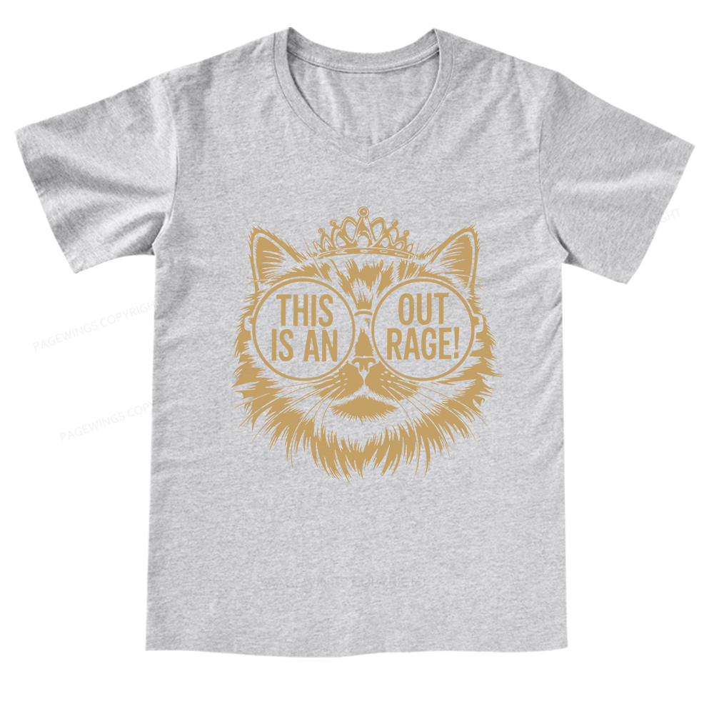 Pagewings This Is An Outrage V-neck T-shirt