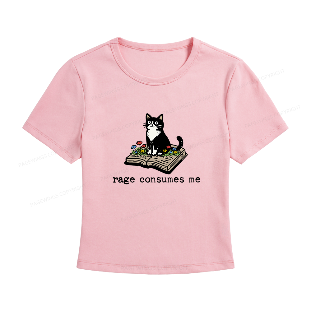 Pagewings Rage Consumes Me Women's Baby Tee