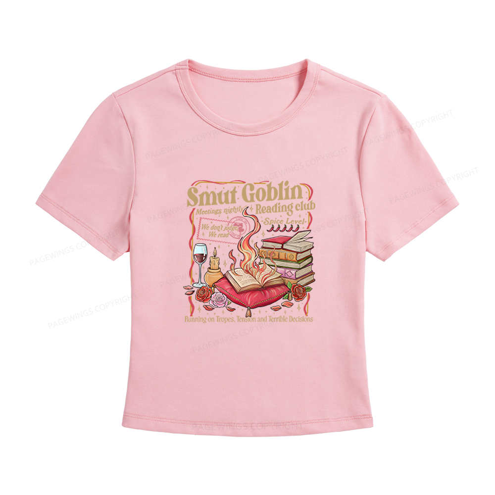 Pagewings Smut Goblin Dark Romance Bookish Women's Baby Tee
