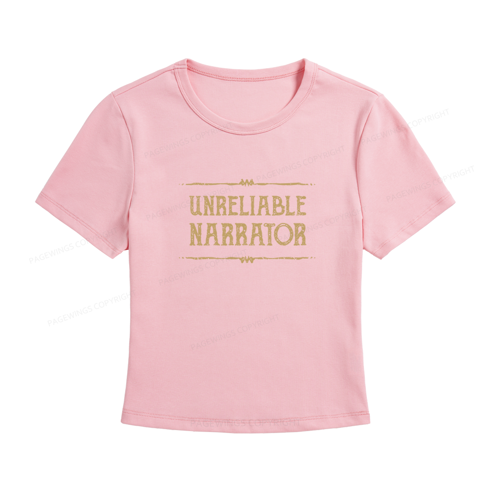 Pagewings Unreliable Narrator Women's Baby Tee