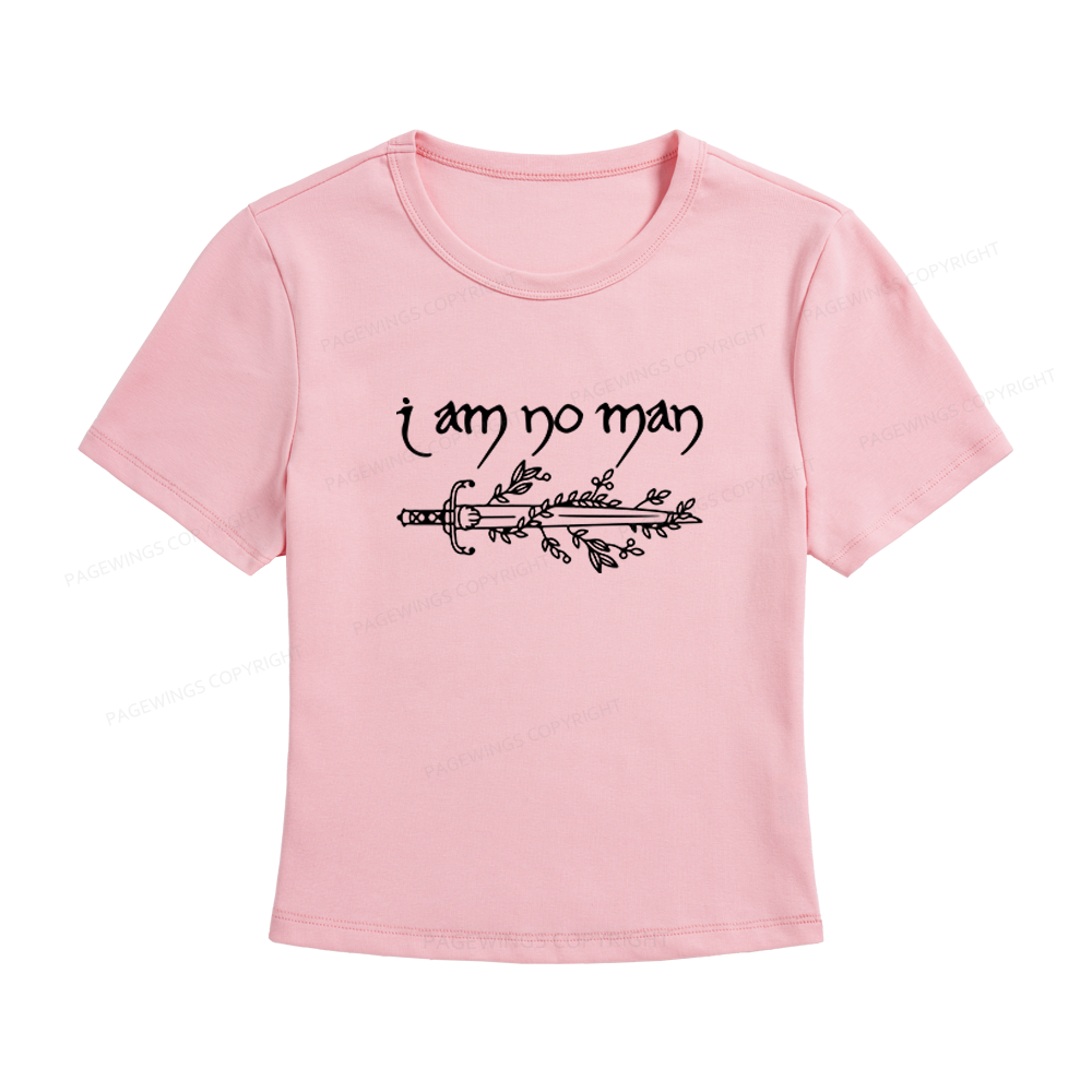 Pagewings I Am No Man Women's Baby Tee