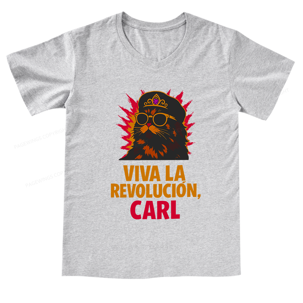 Pagewings Viva La Revolucion V-neck T-shirt