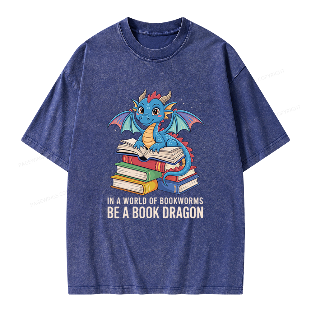Pagewings Bookworms Unisex Washed T-shirt