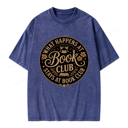 Pagewings Book Club Unisex Washed T-shirt