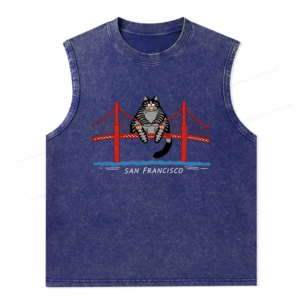 Pagewings Sci-Fi Book Lover Unisex Washed Tank Top