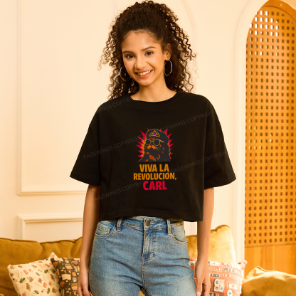 Pagewings Viva La Revolucion Women Crop Tops