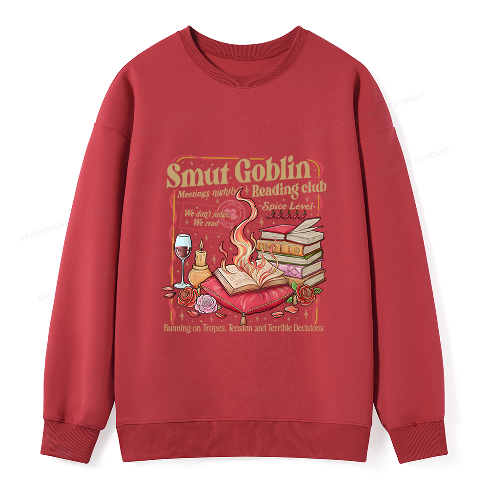 Pagewings Smut Goblin Dark Romance Bookish Unisex Classic Sweatshirt