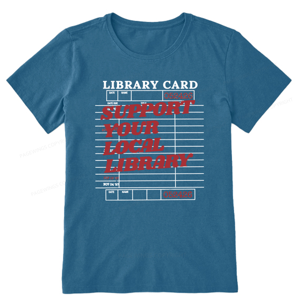 Pagewings Support Your Local Library Unisex Classic T-shirt